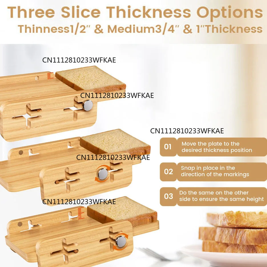 Wooden homemade bread slicer household kitchen table bread slicing rack bagel slicer splitter