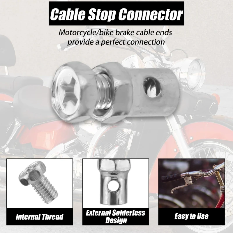 20pcs Car Throttle Cable Clamp Steel Wire Rope Fixing Buckle Screw Ignition Cut-Off Pull Wire Adjuster
