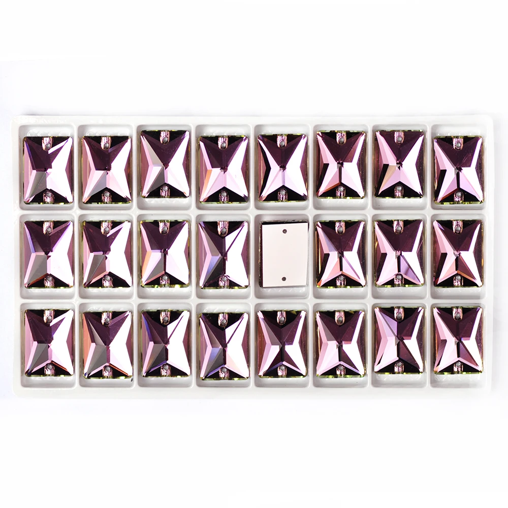 PUBRILEX Vitrail Light Flatback Strasssteine, abgeschrägte Kristalle zum Aufnähen für Kleidung, Skating- und Gymnastikanzüge - Großhandel – Detail 14