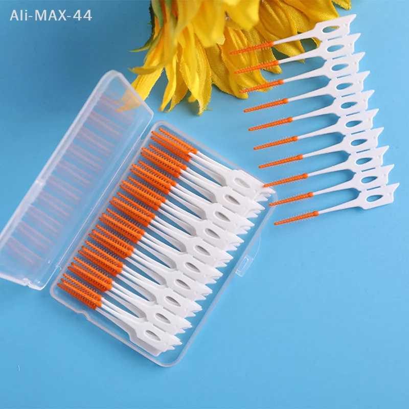 

20/40PCS Super Soft Silicone Interdental Brushes Care Dental Cleaning Toothpicks Teeth Cleaner Flossing Tool for Better Ora