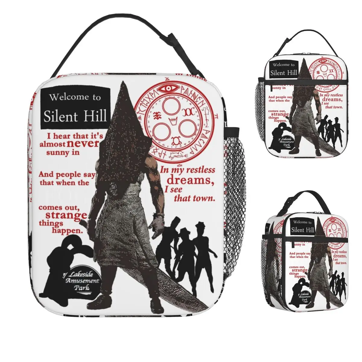 

Silent Hill F Game Hinako Lunch Bag For Women Lunch Box Vintage Beach Cooler Bag Convenient Oxford Tote Food Bags