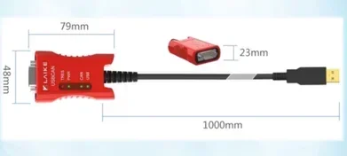 1-way USB interface CAN card USB to CAN bus analyzer J1939 DBC CANopen