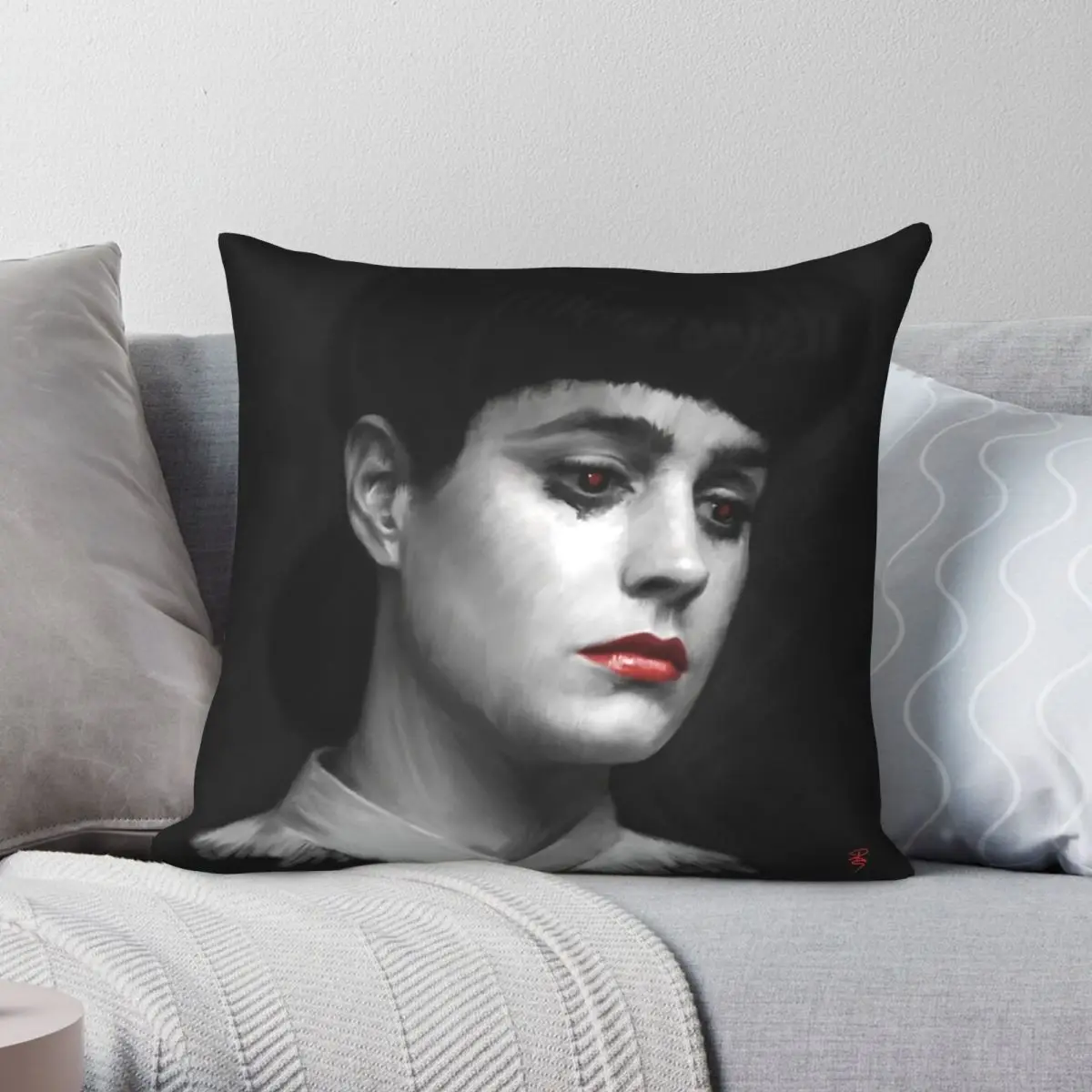 Rachel Blade Runner I Am The Business Square Pillowcase Polyester Linen Velvet Printed Zip Decorative Pillow Case Home Cover