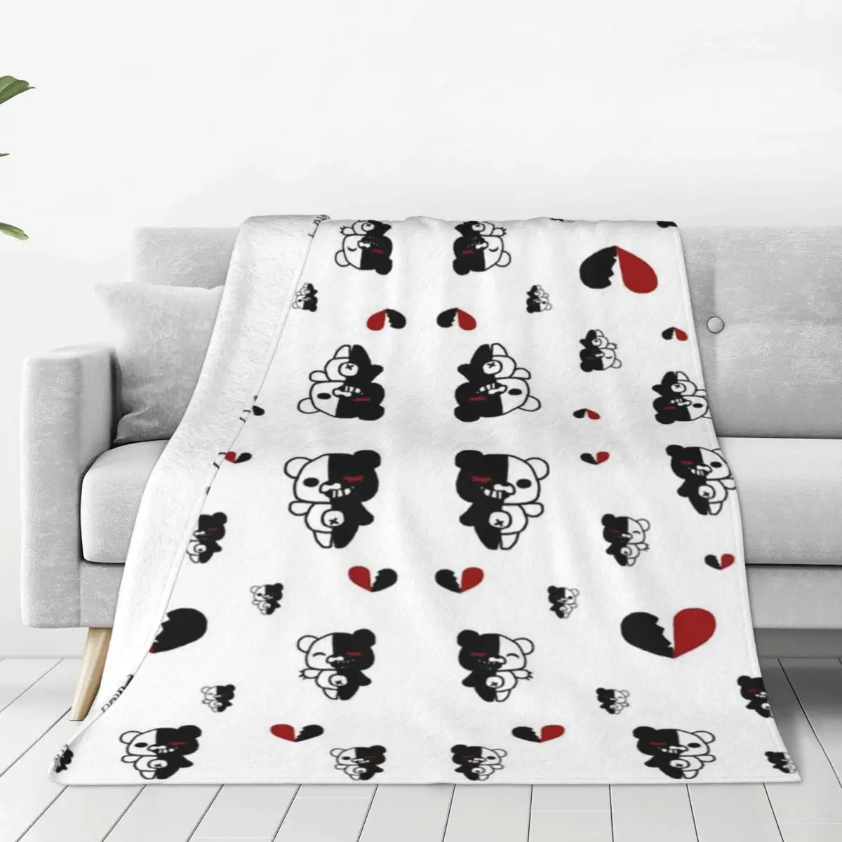 

Junko Enoshima Danganronpa Anime Blankets Velvet Spring/Autumn Breathable Super Soft Throw Blanket for Bedding Couch Bedspreads