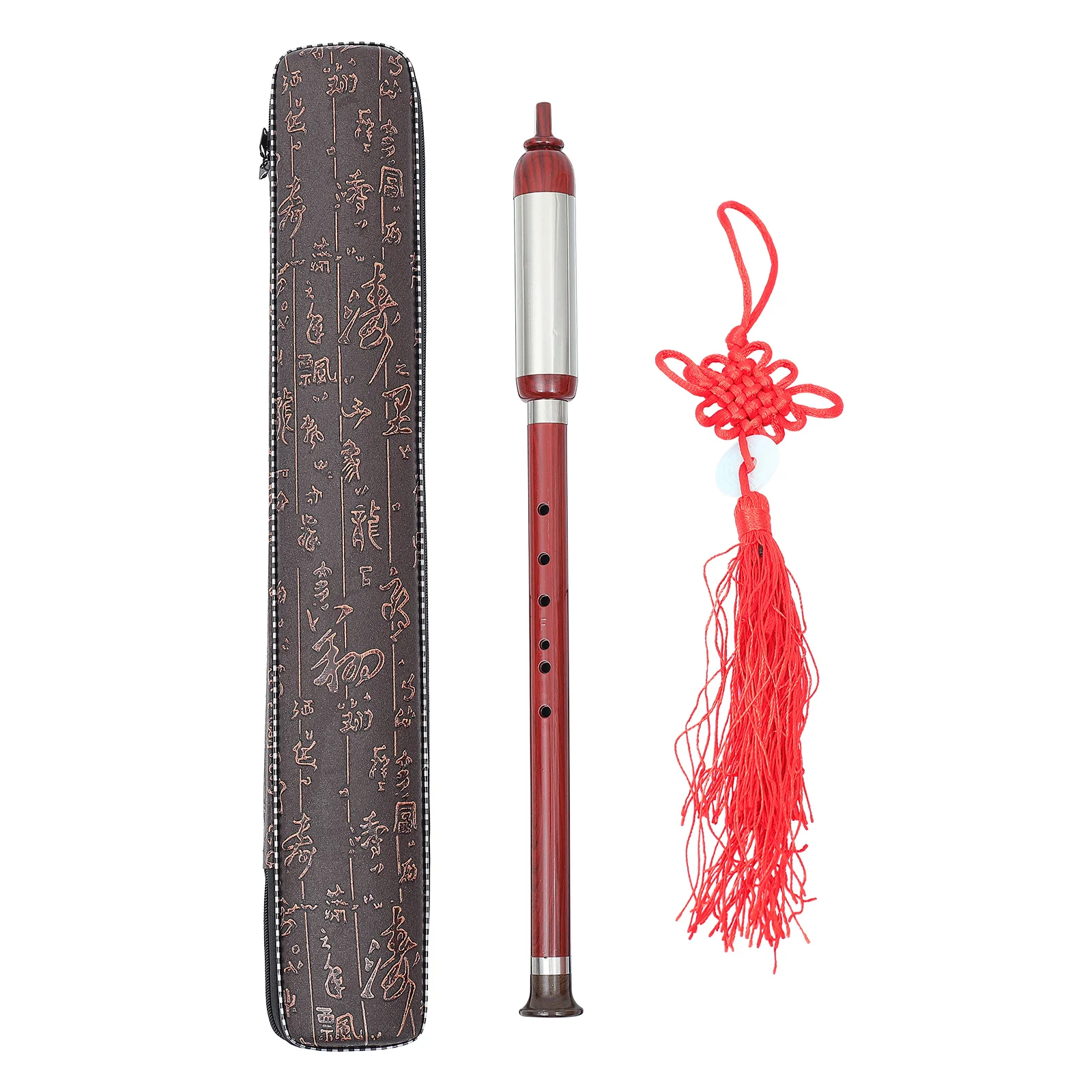 

1 set 1 Set Traditional Folk Wind Bawu Flute Portable Resin Craft Chinese Instrument For Beginners Vertical Blow