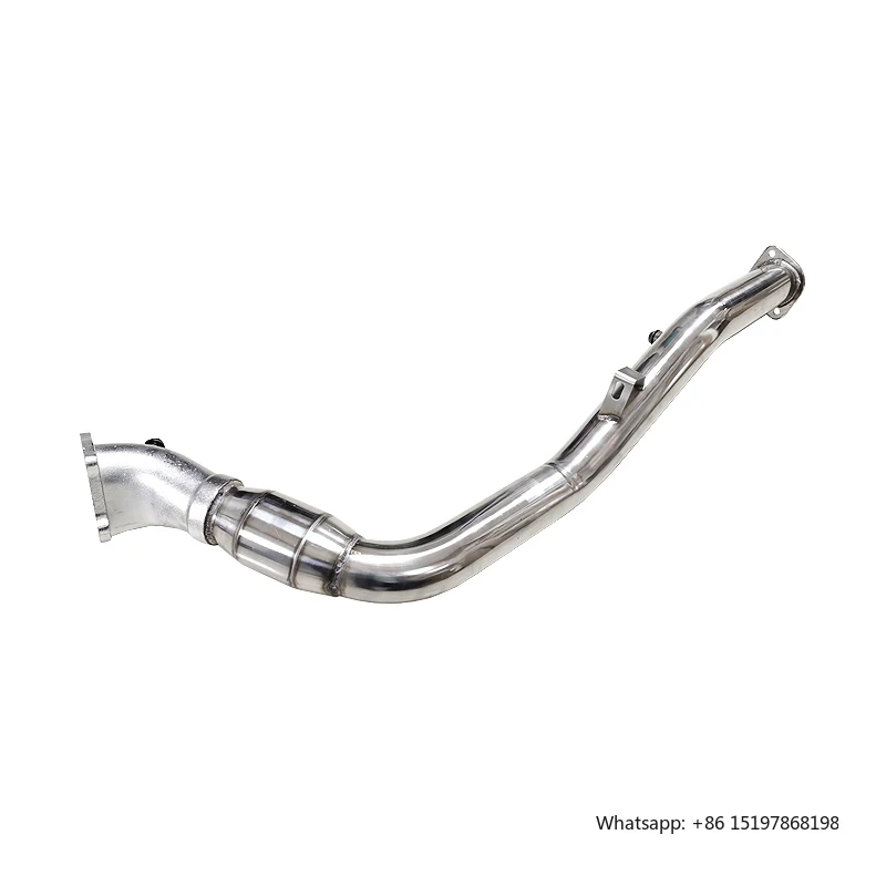 أنبوب سفلي مع محول حفاز لـ SUBA*RU IMPREZ@ WRX STI 2008-14 EJ20 EJ25 3 "أنبوب سفلي توربو HIGHFLOW CAT