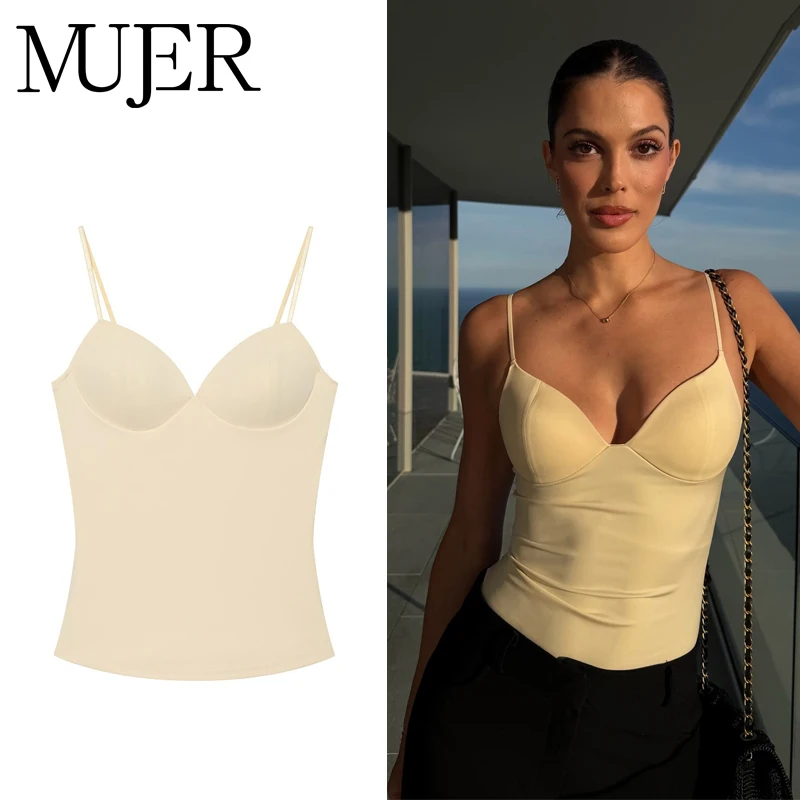 Damen Korsett Crop Top Sexy Rückenfreies BH-Top Coquette Tanktops & Camisoles für Frauen Sommer Ärmellose Oberteile