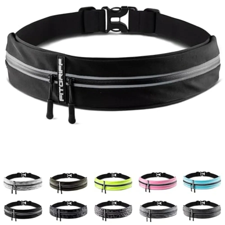 

® Running Belt for Men and Women - Secure Jogging Pouch for Phone, Keys and Essentials - For All Cell Phones