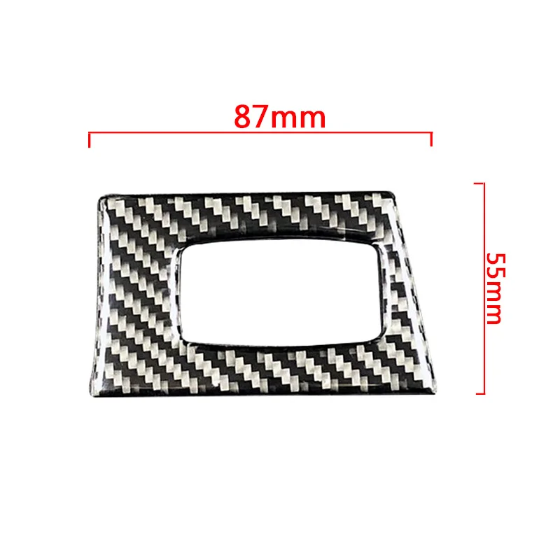 Carbon Fiber Interior Key Hole Frame Cover Trim Sticker Fit for BMW E90 E92 3 Series (05-12) 325i 328i 335i 323i Left Hand Drive