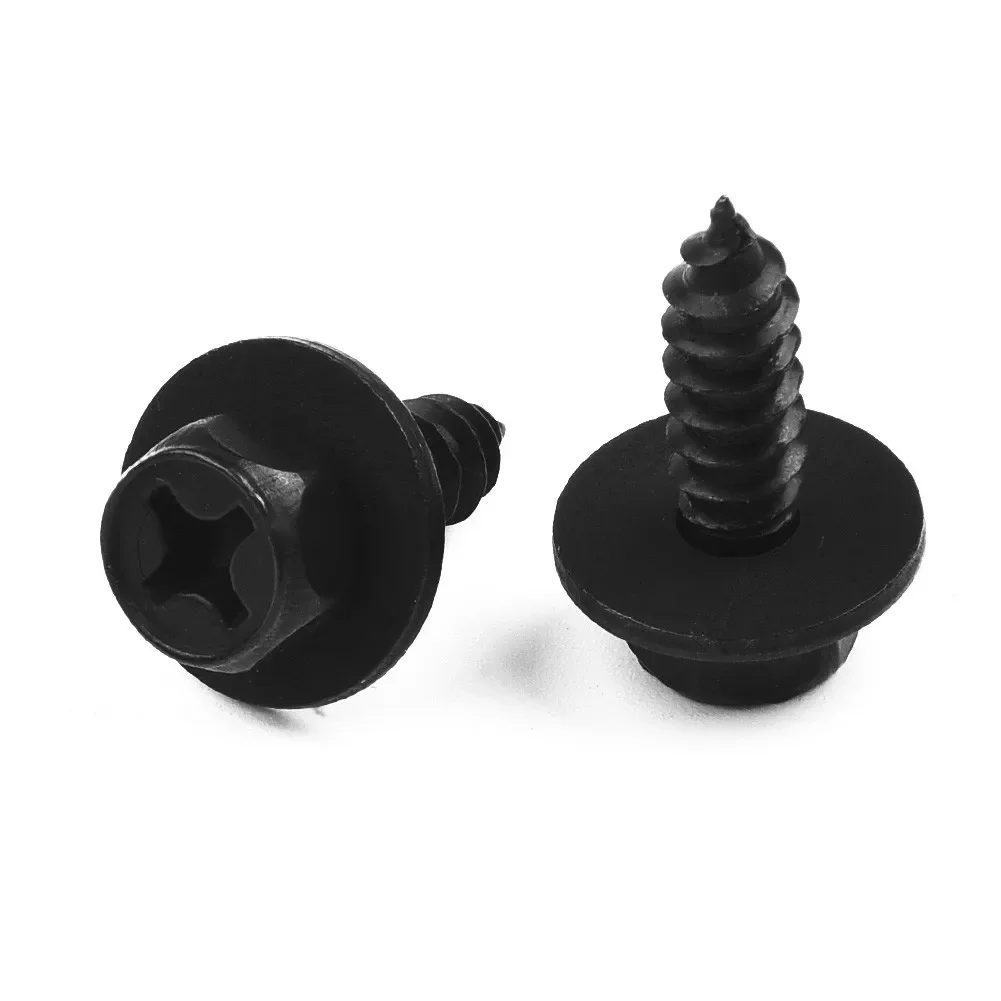 Fender Bolts Clips Black Stem Length 17 Mm Bumper Fastener For 9mmx9mm Hole Rivet 10PCS Screw 10x Seal Accessories