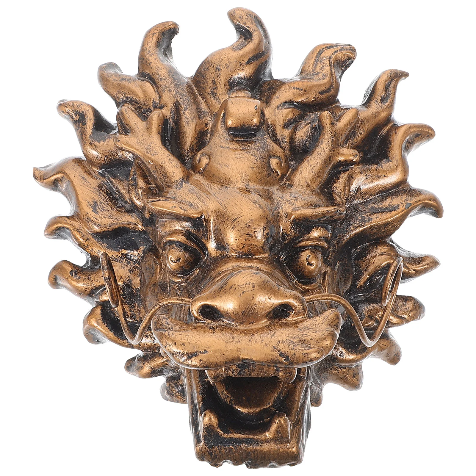 

Wall Fountain Statue Outdoor Dragon Head Decor Garden Large Backyard Decors Water
