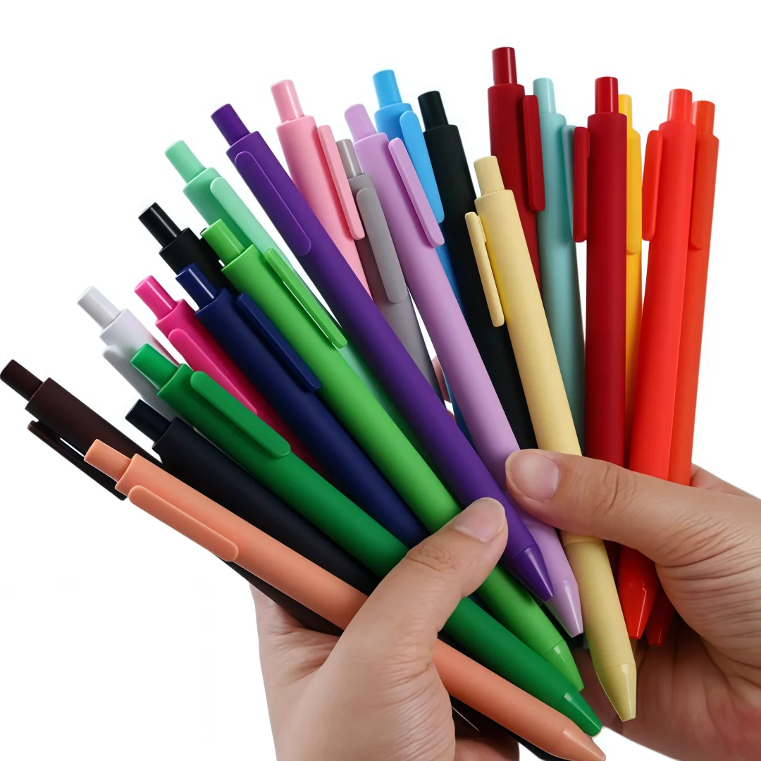 10-50Pcs Matte  0.5mm Mechanical Pencil Retro Color Water Pen Moissanite Customizable Ballpoint Pen for Business Use