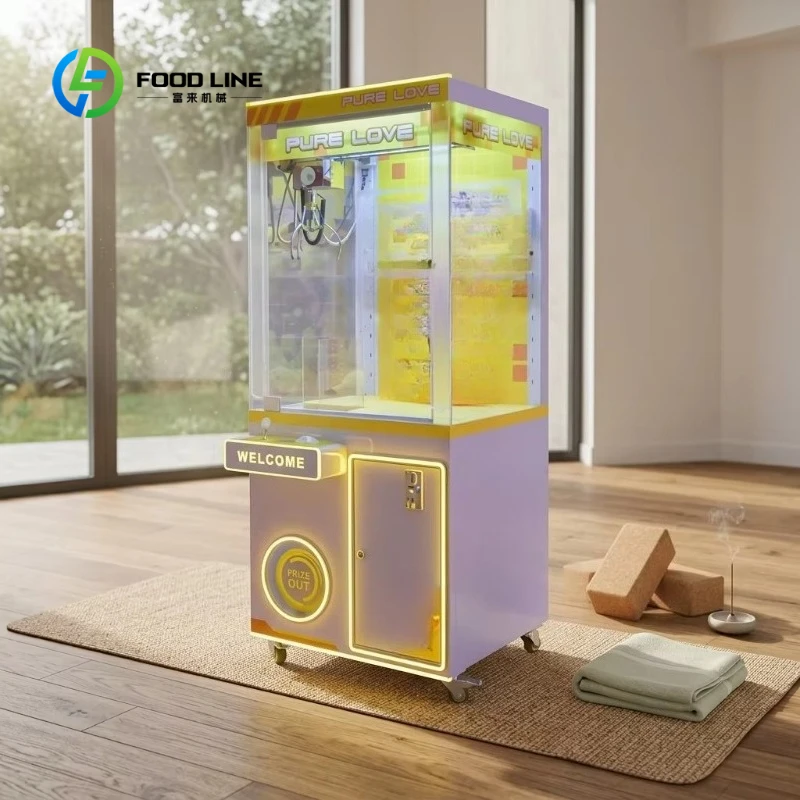 Customized Coin Operated Plush Toy Claw Crane Machine Commercial Doll Grabber Game Machine for Mall Game Center Amusement Park