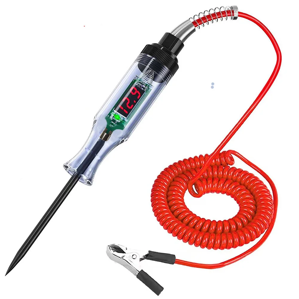 

Car Truck Voltage Circuit Tester 6v 12v 24v Auto Car Diagnostic Probe Test Pen Light Bulb Electric Measuring Pen Repair Tools
