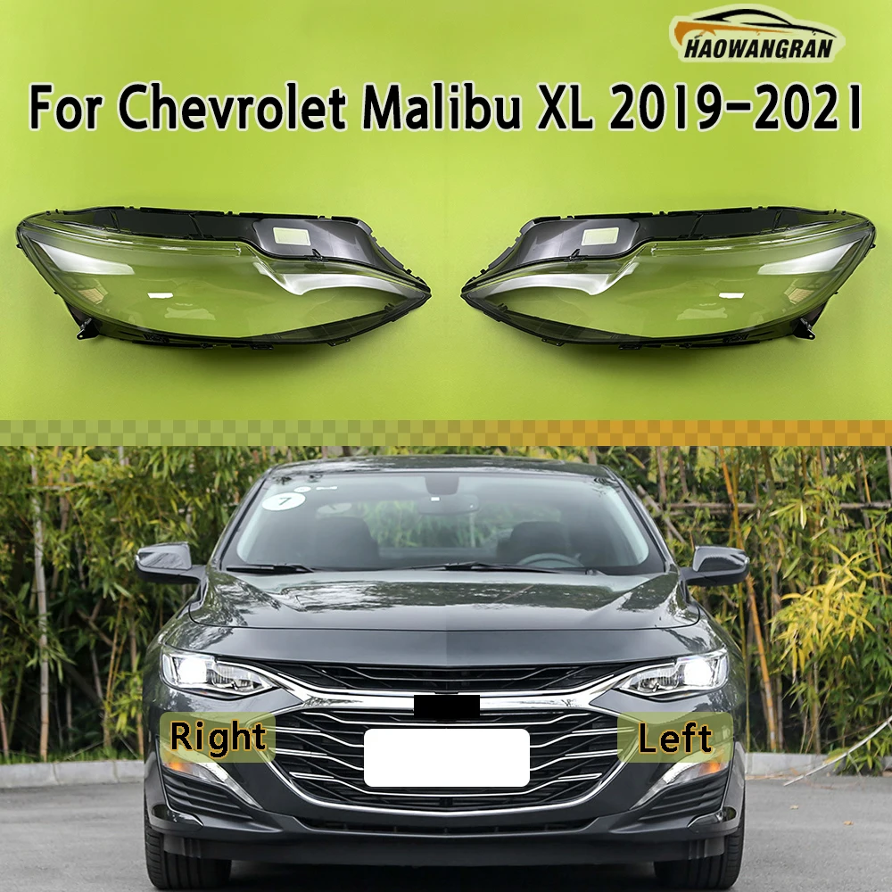 

For Chevrolet Malibu XL 2019 2020 2021 Headlamp Transparent Lampshade Headlight Lampshell Plexiglass Replace Original Lens Cover