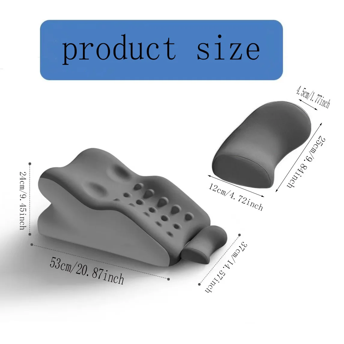 Massage Point Wedge Pillows for Couples Back Support, Lumbar Pillows Bed, Pillow Frames Maternity Pillows for Bed