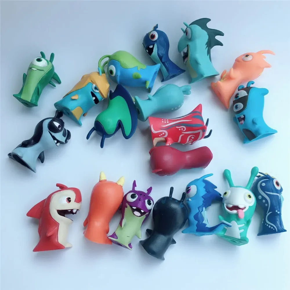 10pcs/set Slugterra Cartoon Anime Figure PVC Slugterra Model Limited Collection Toy Christmas Gift