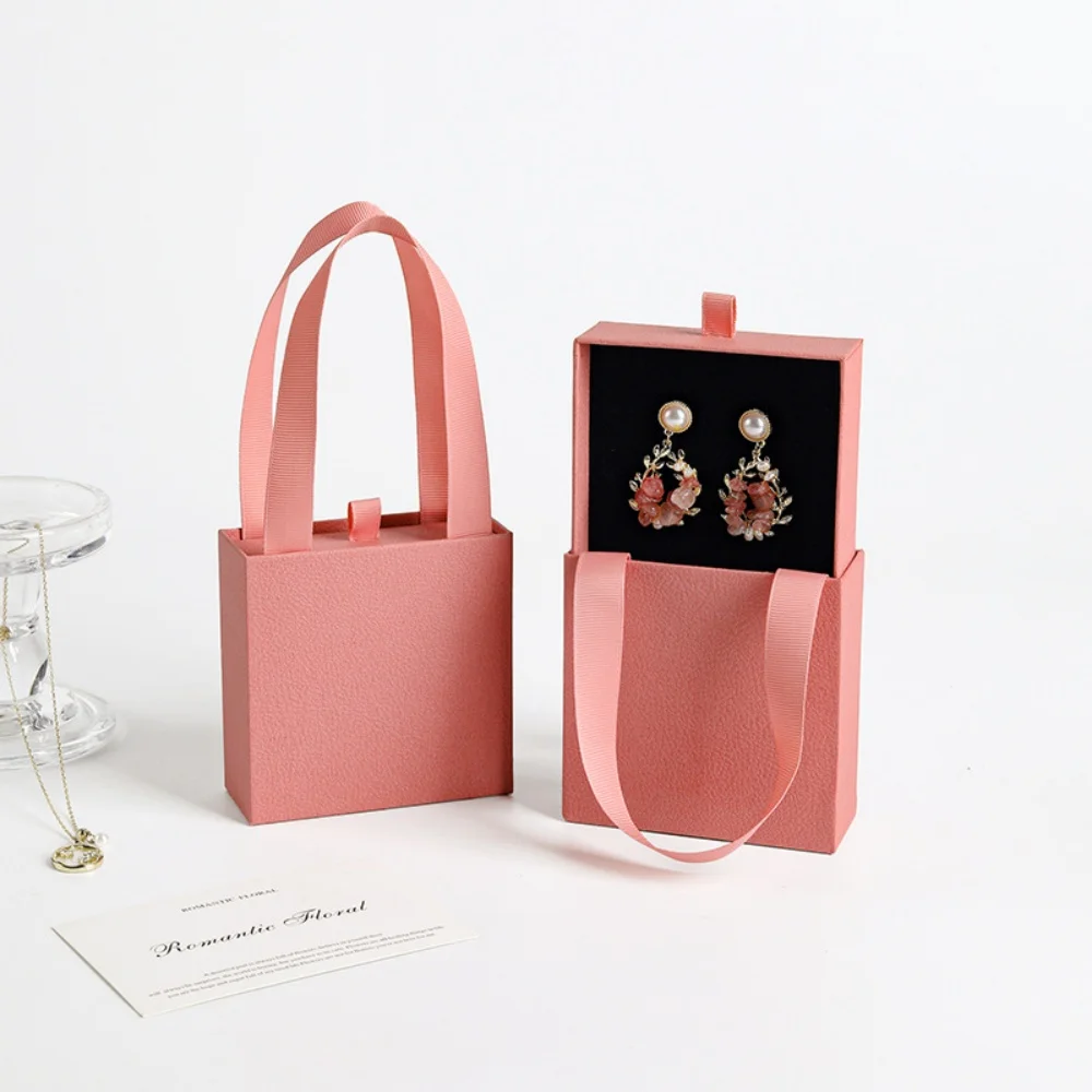 

Jewelry Packaging Box Exquisite Portable Jewelry Case Handheld Jewelry Box For Home Storage Wedding Gifting