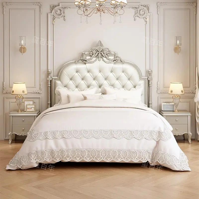 Luksusowe łóżko księżniczki z wyższej półki, designerskie łóżko king size dla dziewcząt, drewniana rama łóżka podwójnego, nowoczesne łóżko z miejscem do przechowywania, meble do sypialni Camas De Casal.