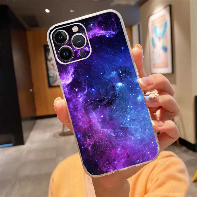 

Phone Case For iphone 17 16 Pro Max 17 Air 15 14 13 Pro Max 15 16 Pro 15Plus Space Planet Galaxy