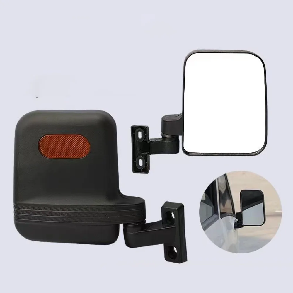 

2pcs Left & Right Electric Tricycle Mirror 360° Rotated High Definition Ebike Side Mirror Closed Adjust Rearview Mirror