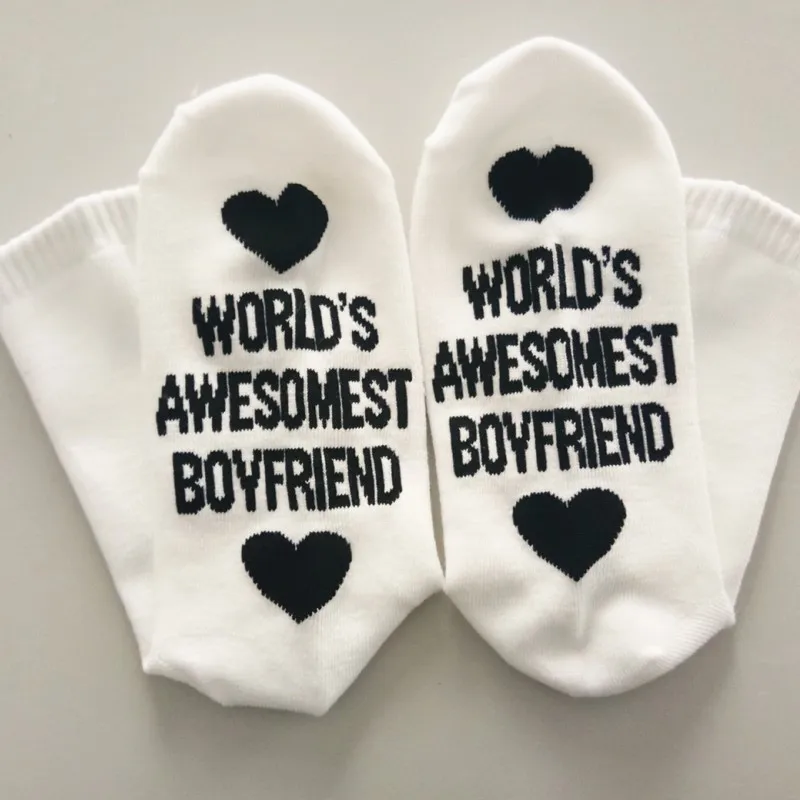 2022 Hot for Boyfriend Cotton Socks Ankle Small Love Gift Anniversary Girlfriend Present Party Wedding Valentines Day Favor