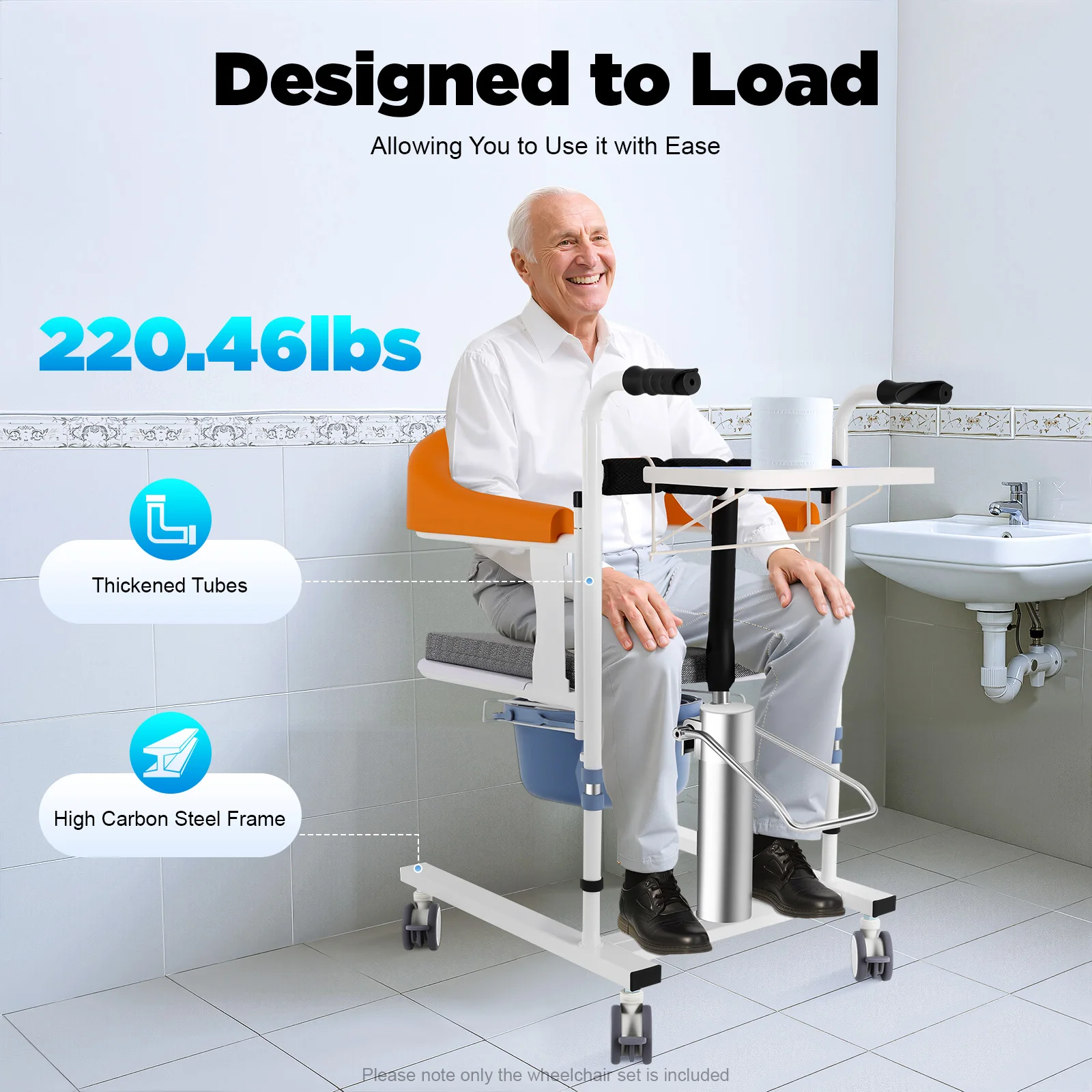 

Гидравлическое кресло-каталка для перемещения пациентов, регулируемое по высоте, с поворотом на 180 градусов ° Съемная спинка для пожилых людей, для восстановления