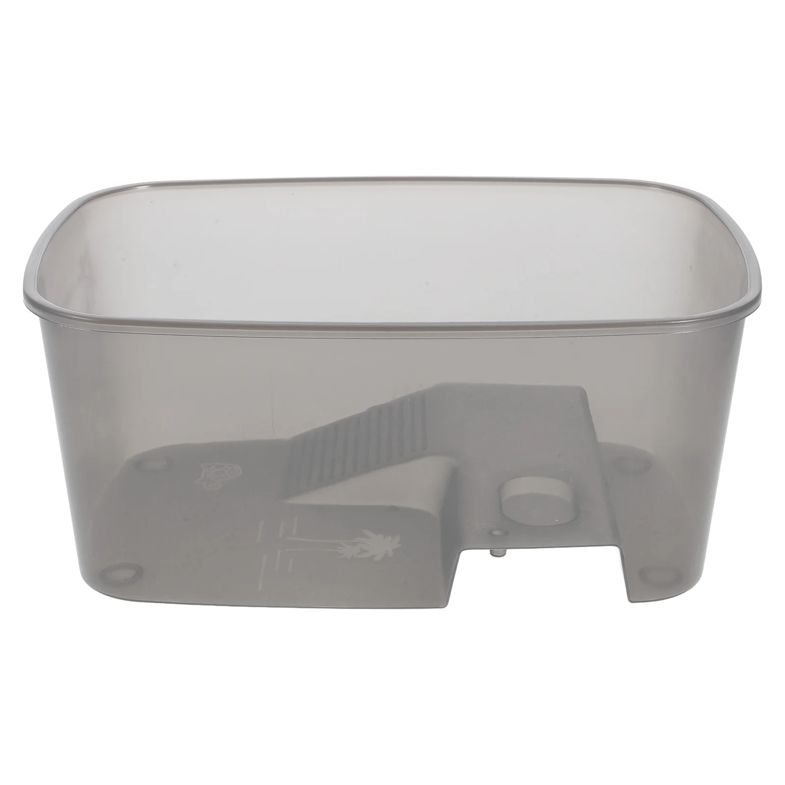 

Clear Large Turtle Habitat With Basking Platform Abs Plastic Tortoise Tank Desktop Aquarium Reptile Enclosure For Crayfish Crab