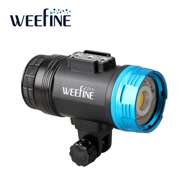 WEEFINE WF082  Smart Focus 5000 Lumens Video Light with Strobe Mode Underwater Photography Video Lamp Scuba Diving Flashlight