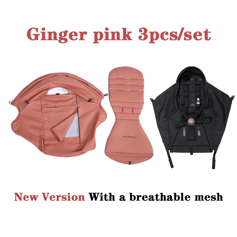 175° 3pcs/Set Stroller Accessories Hood&Mattress&Seat Cushion For YOYO/YOYO2/YOYA Babytime 1:1 Quality Canopy Cover Mattresses image 3