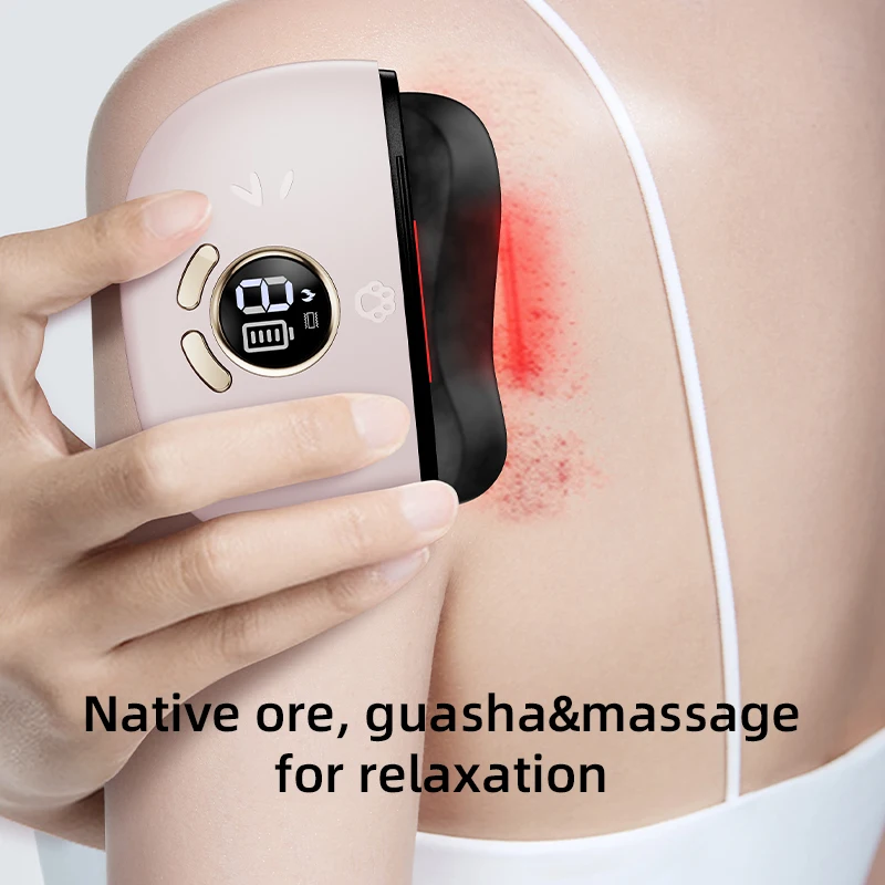 เครื่องมือนวด Gua Sha แสงสีแดงสําหรับการดูแลผิว ของขวัญเทศกาลในอุดมคติและการสหายการเดินทางสําหรับการเดินทางเพื่อธุรกิจ