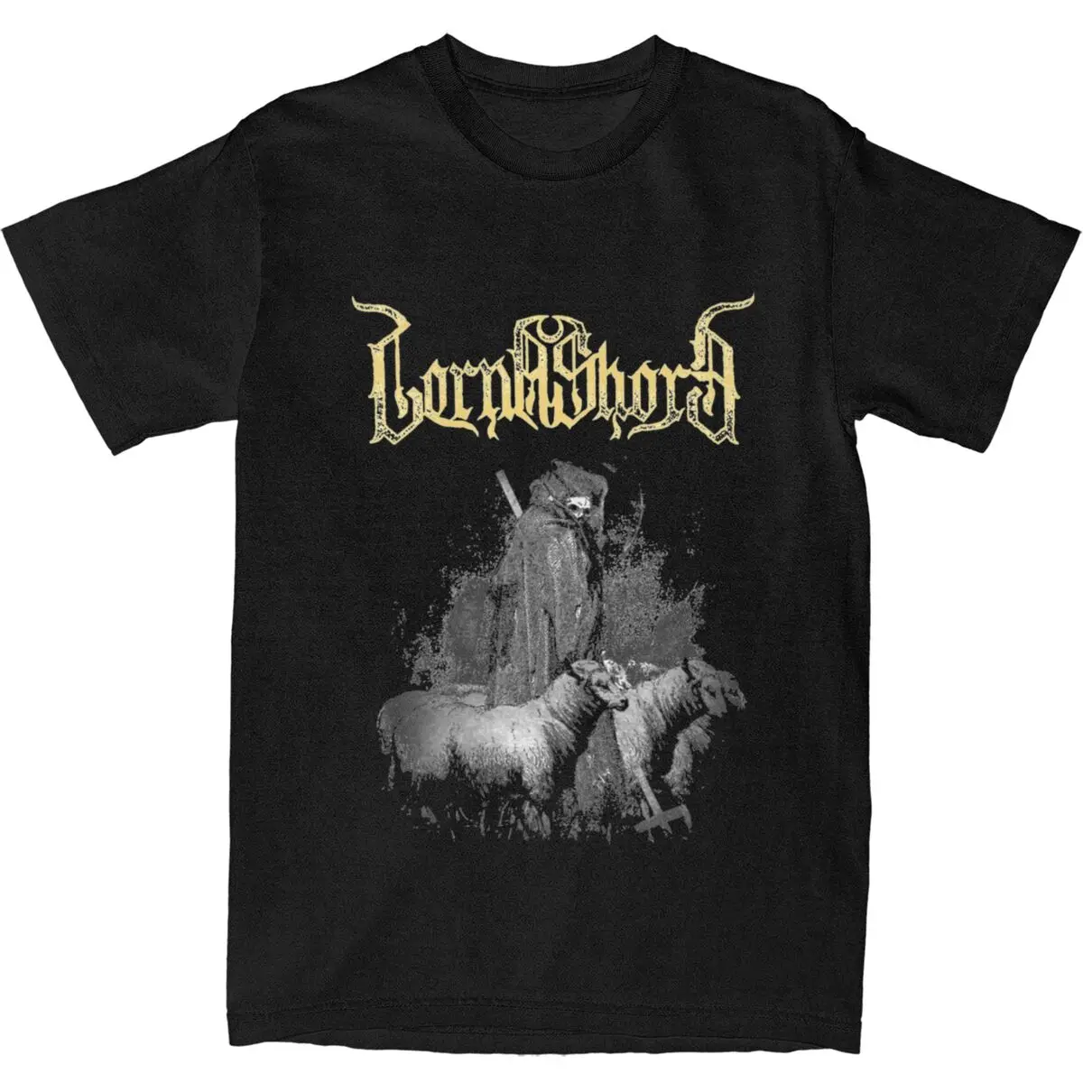 Deathcore Band Lorna Shore Hollow Sentence Apparel T-Shirt for Men Women Novelty Cotton Graphic Printed Cloth