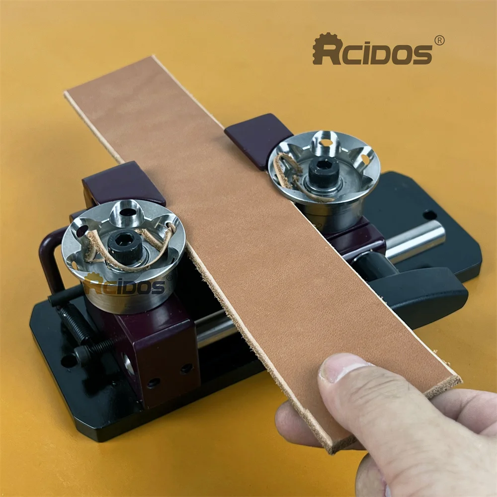 RCIDOS 803 Leather Edge Strap Beveler Desktopl Leather Edge Trimmer,Leather Belt Side Trimming Machine,Edge Strap Edger