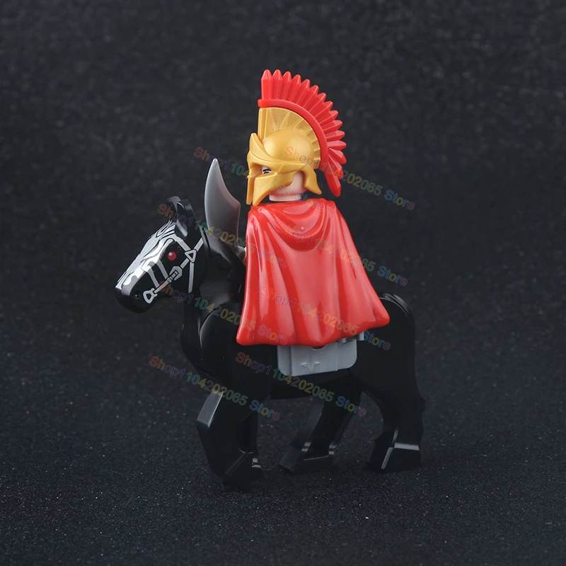 

Medieval Time Knight Roman Warrior Soldier MOC Weapons Armor Helmet Sword Building Blocks Figures Kids for Puzzle Toys Gifts