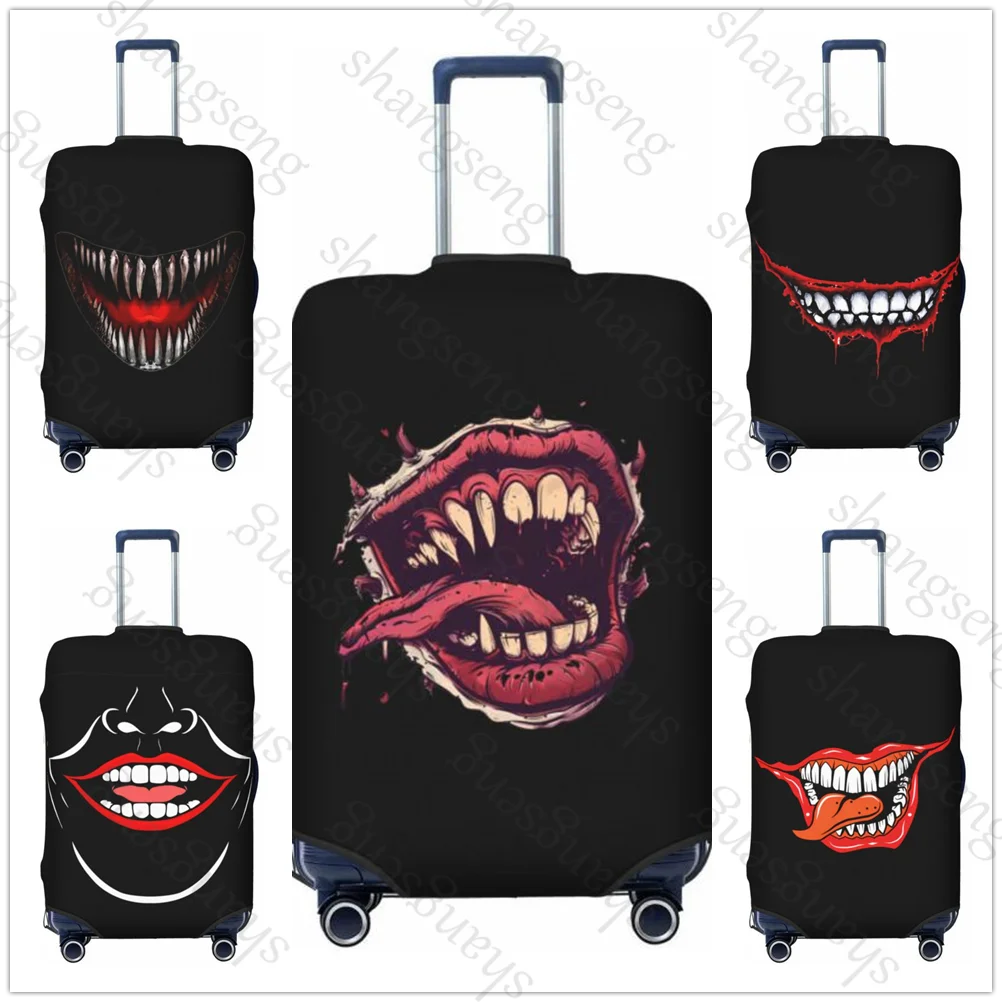 Horrible funny mouth Travel Luggage Cover Elastic Suitcase Trolley Protector Cover dust cover Suitcase Case For 18-32