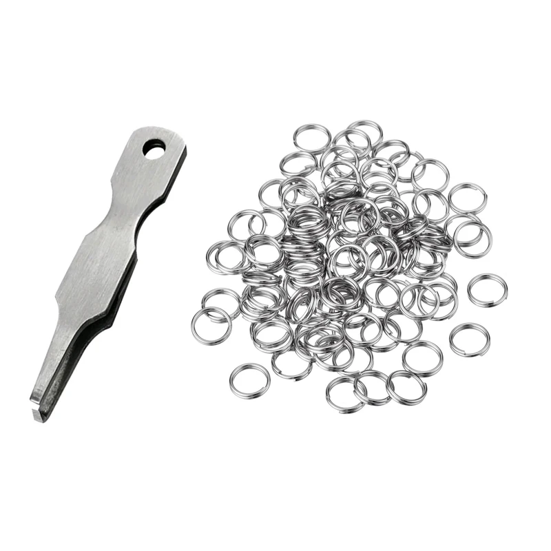 

100 шт., плоскогубцы с двойной петлей, плоскогубцы для лески, разрезное кольцо, инструмент для открывания колец, инструмент для лески, пинцет