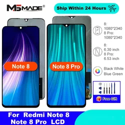 AAA IPS For Xiaomi Redmi Note 8 LCD Display With Frame Digitizer LCD Replacement Pantalla For Redmi Note 8 Pro M1906G7I Display