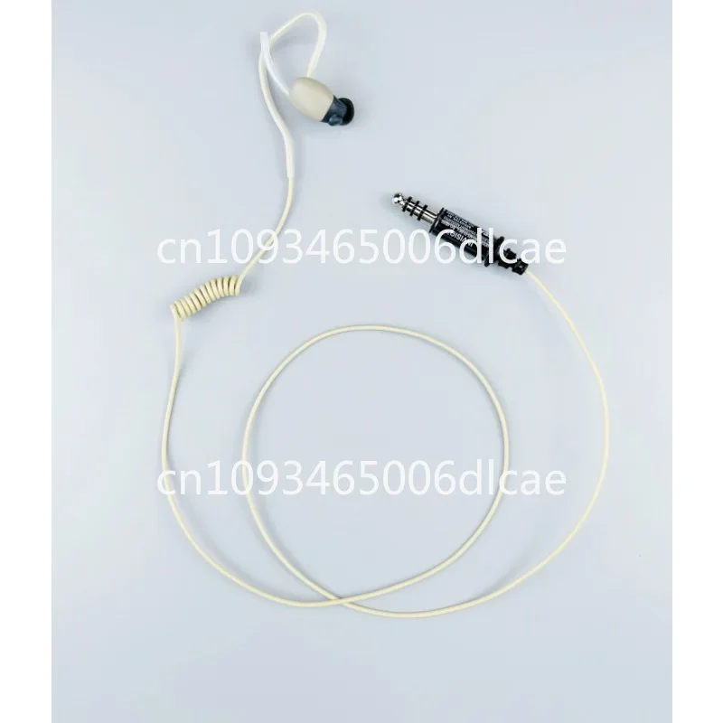 In-ear bone conduction earphones, sand-colored four-section plug