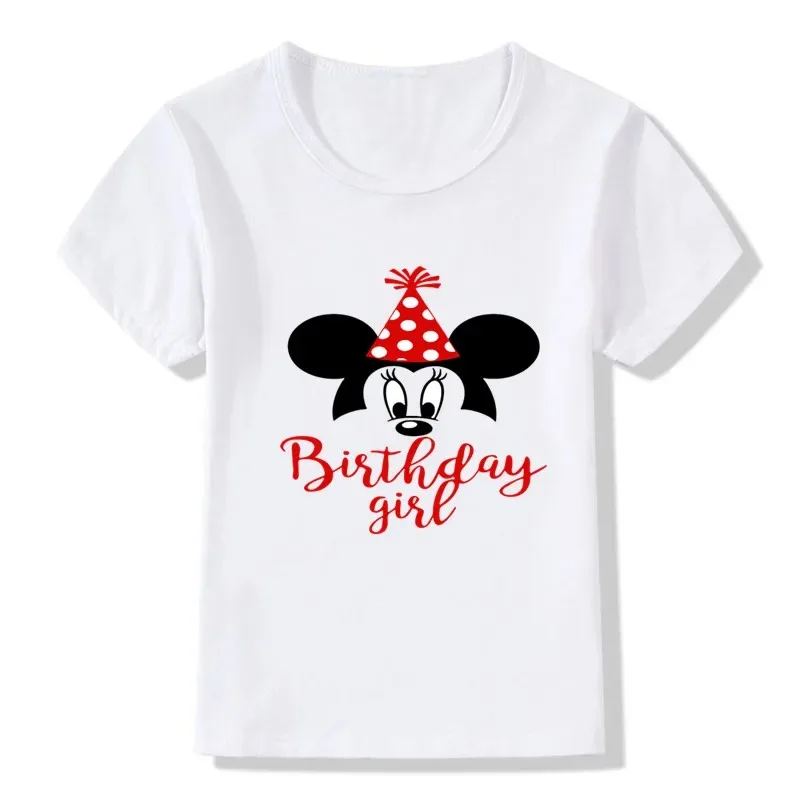 Disney Birthday T-shirt Mickey Mouse Theme Family Look Tshirt Family Clothing Dad Mom Kids Women Family Matching Outfits Tees