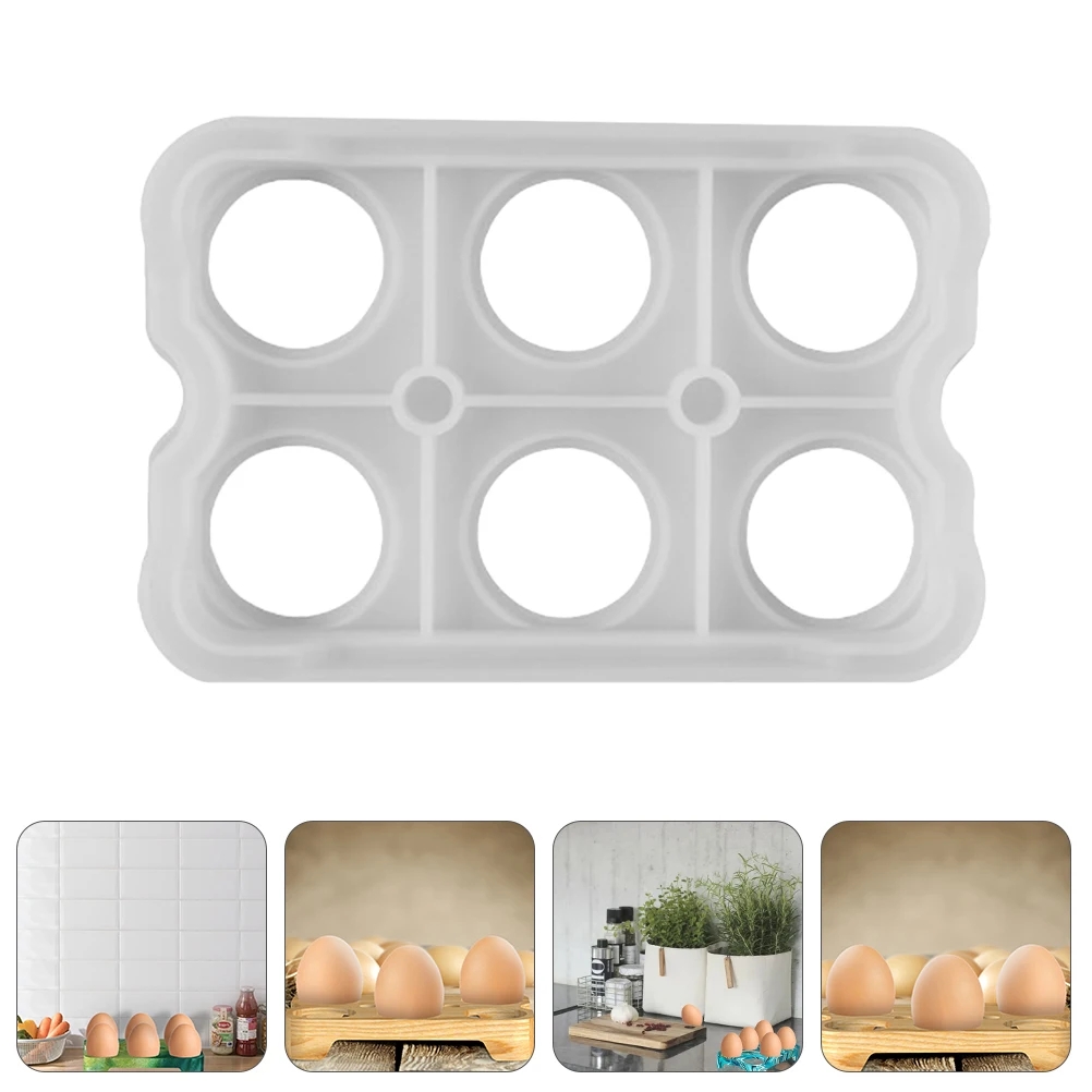 

Silicone Mold Egg Storage Rack DIY Creative Simple Lattice Bracket Reusable Easy Clean Transparent High Quality