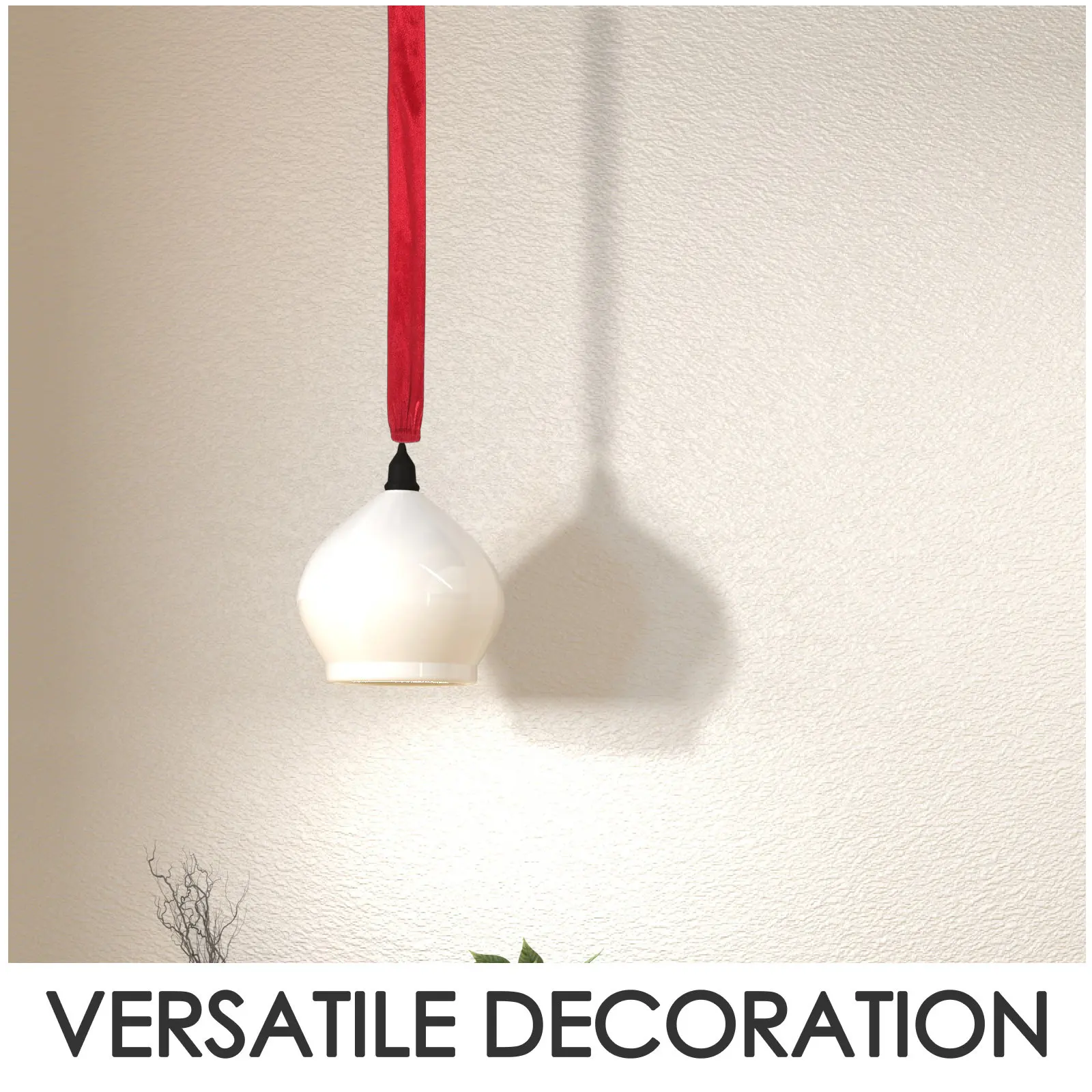 Chandelier Chain Cord Cover Zipper Red Decorative Protective Sleeve Easy Install Removable Washable Hanging Light Fixture Cable