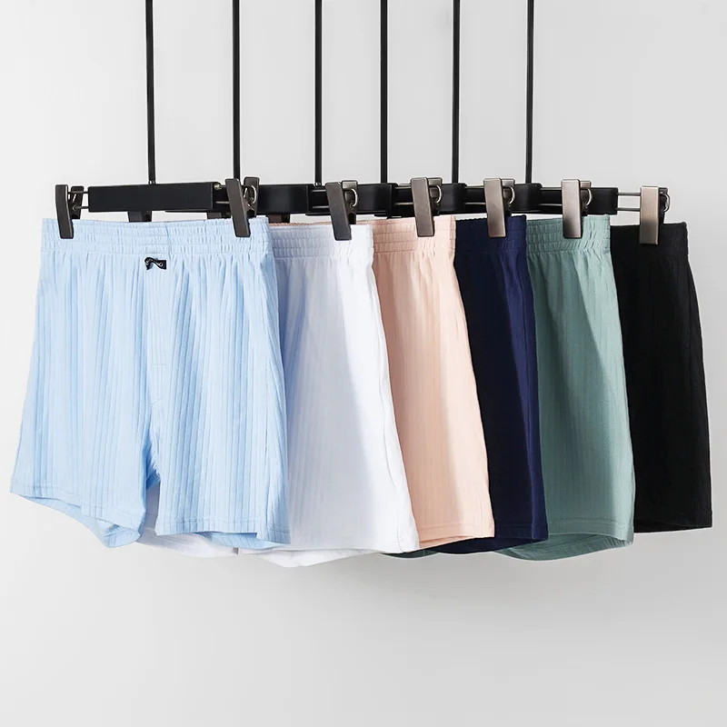 رجل فضفاض آرو السراويل القطن الخالص عالية الخصر الراحة النوم المنزل السراويل تنفس الملاكم الملابس الداخلية #4