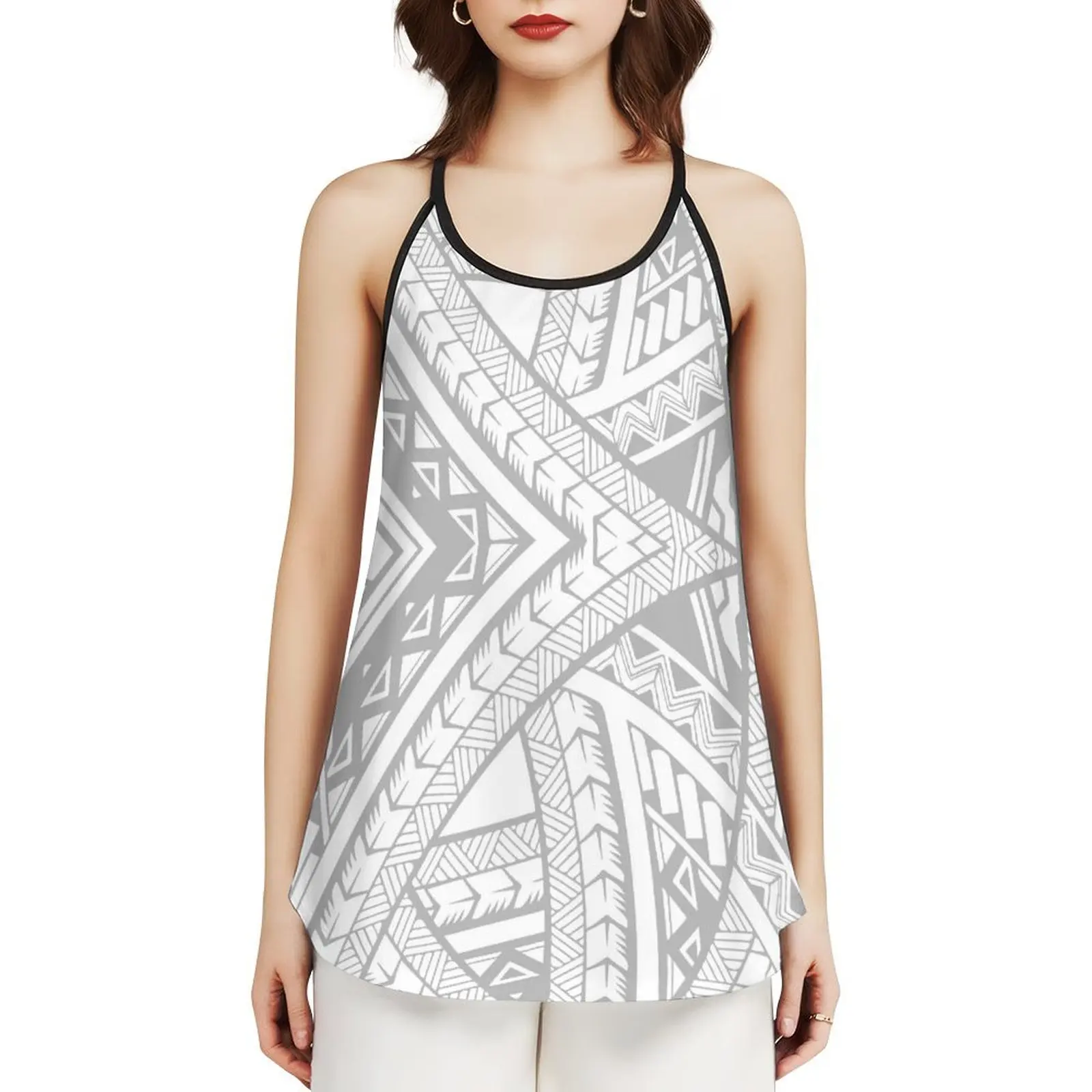 

Samoa Design Women Summer Comfort Top Vest Is Not Easy To Shrink Fabric Beautiful Custom Summer New Vest Design