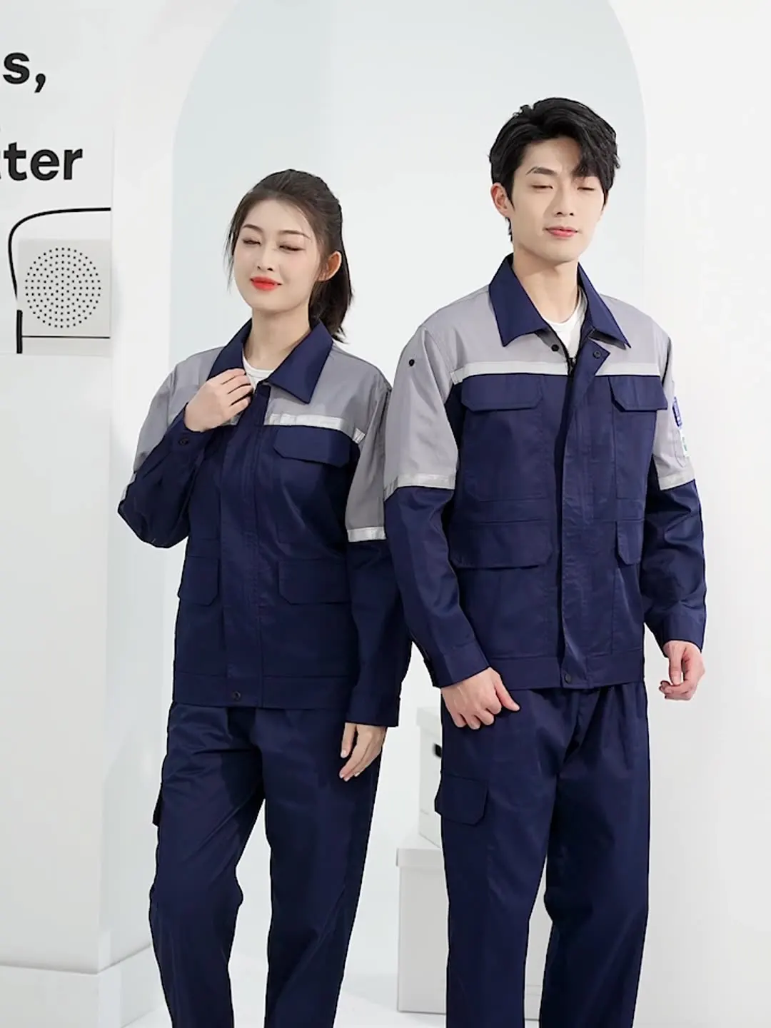 Anti static work clothing set for men women Hi vis safety working uniforms Summer mechanics electrical workshop labor suit5XL