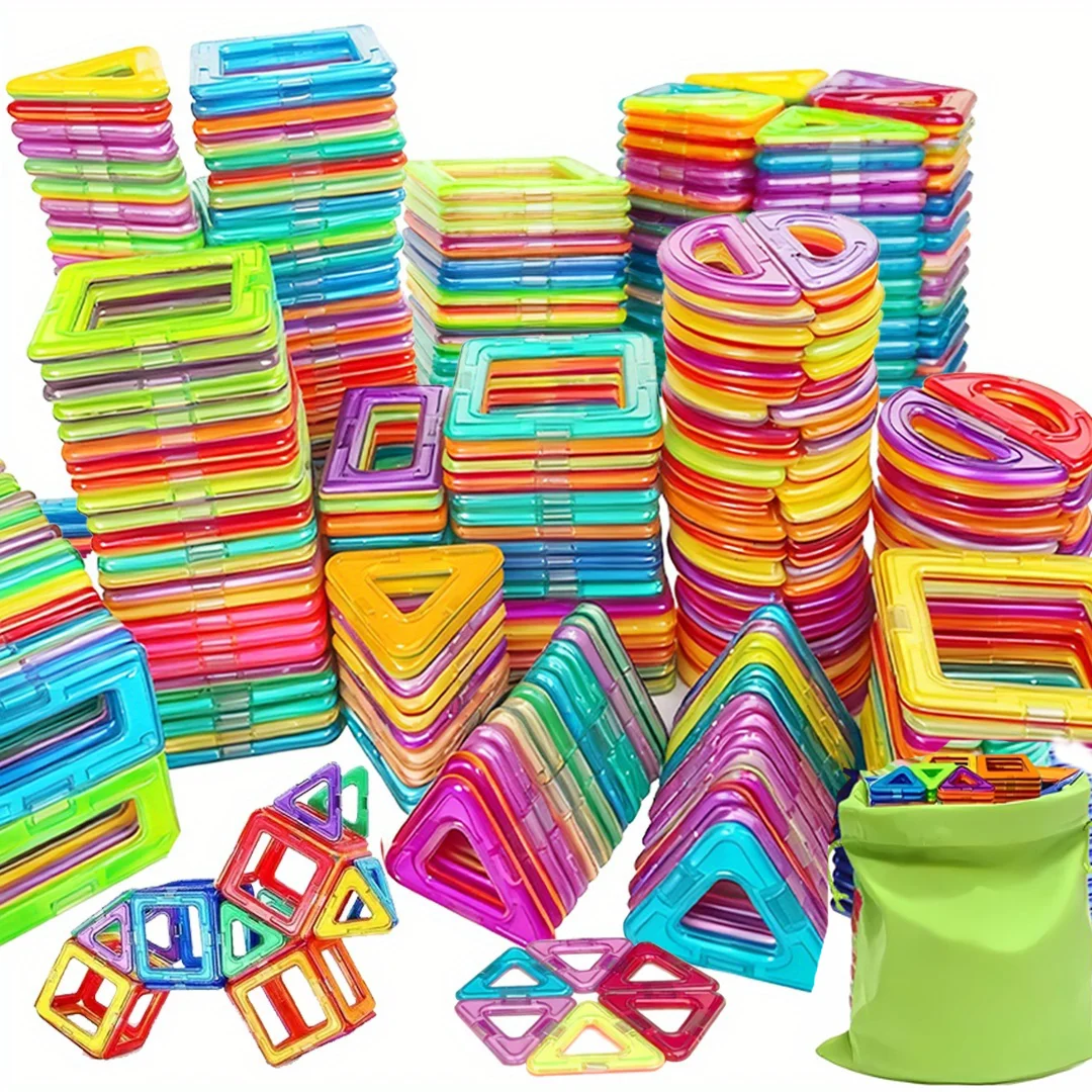 대형 자석 타일 자석 블록 장난감, 어린이 장난감 디자이너 블록 조합 세트, 생일 및 휴일 선물