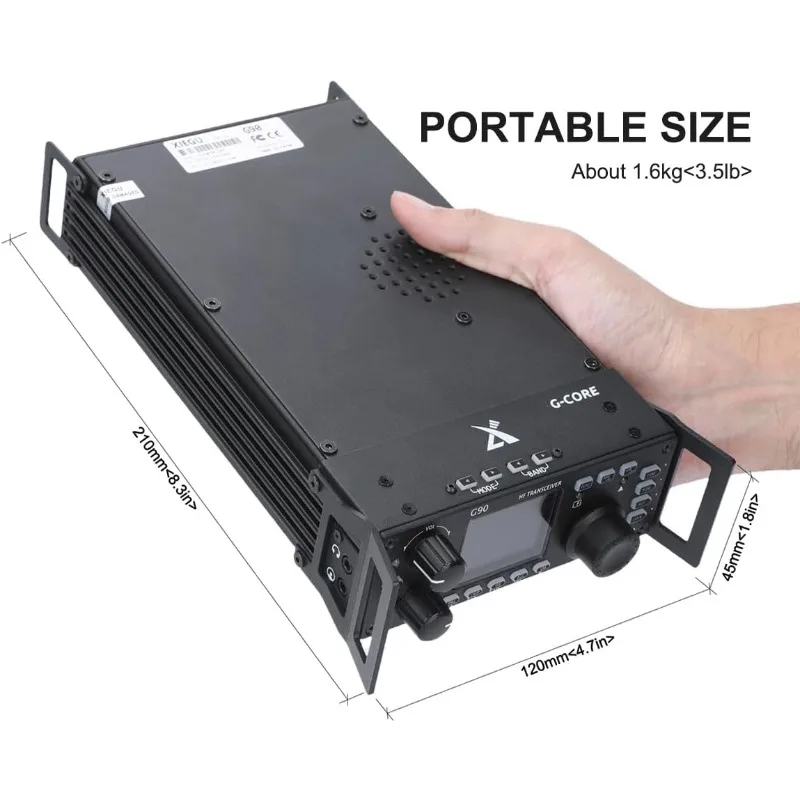 home.G90 HF راديو SDR 20W SSB/CW/AM موالف هوائي تلقائي مدمج الإصدار الجديد #6