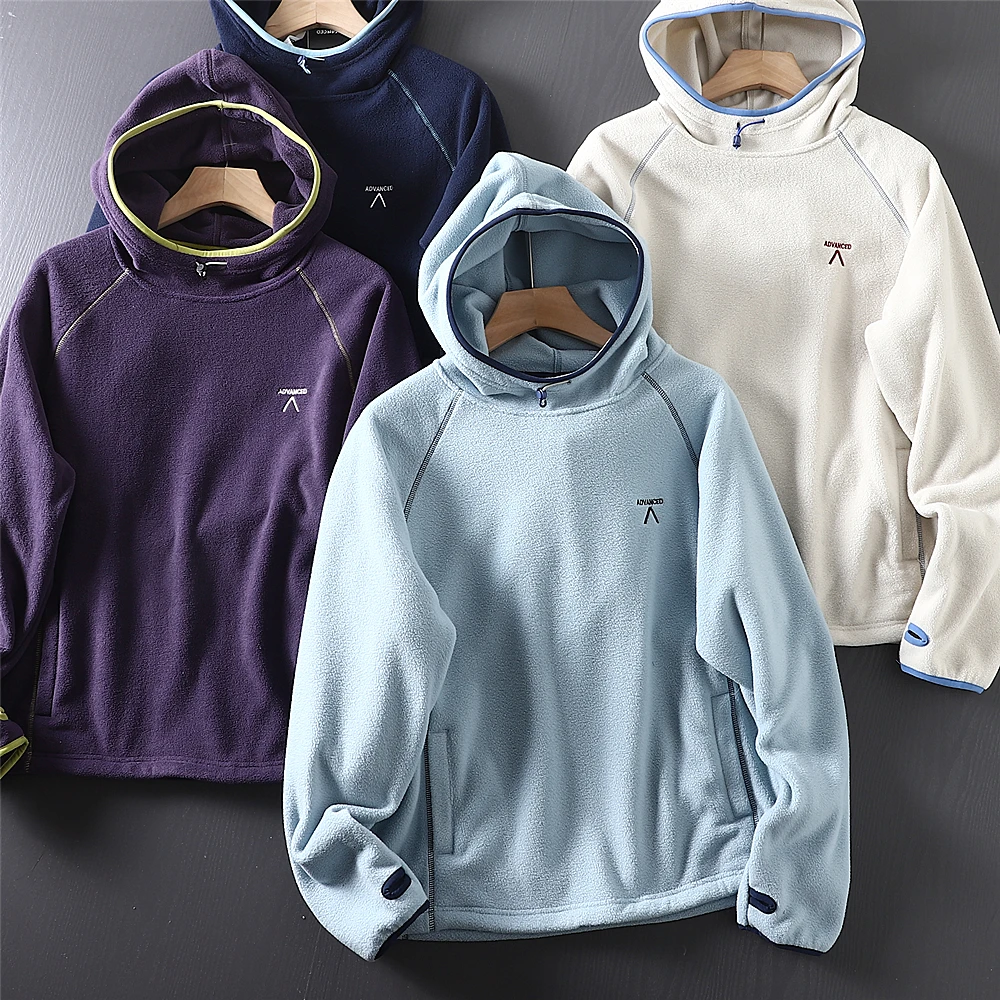 

Толстовка с капюшоном Outdoor ex Fce Long Sve Warmth Snug Fit Пара Sle Полиэфирное волокно Повседневная одежда для работы с буквенным узором