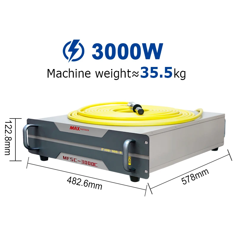 3000W  MAX MFSC-3000C Single Module Original Laser Source For Fiber Laser Cutting Machine