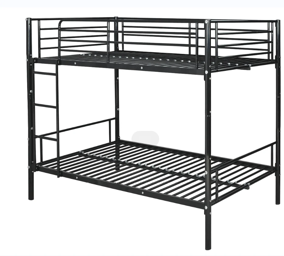 High quality black white cheap bunk bed modern dormitory metal bed