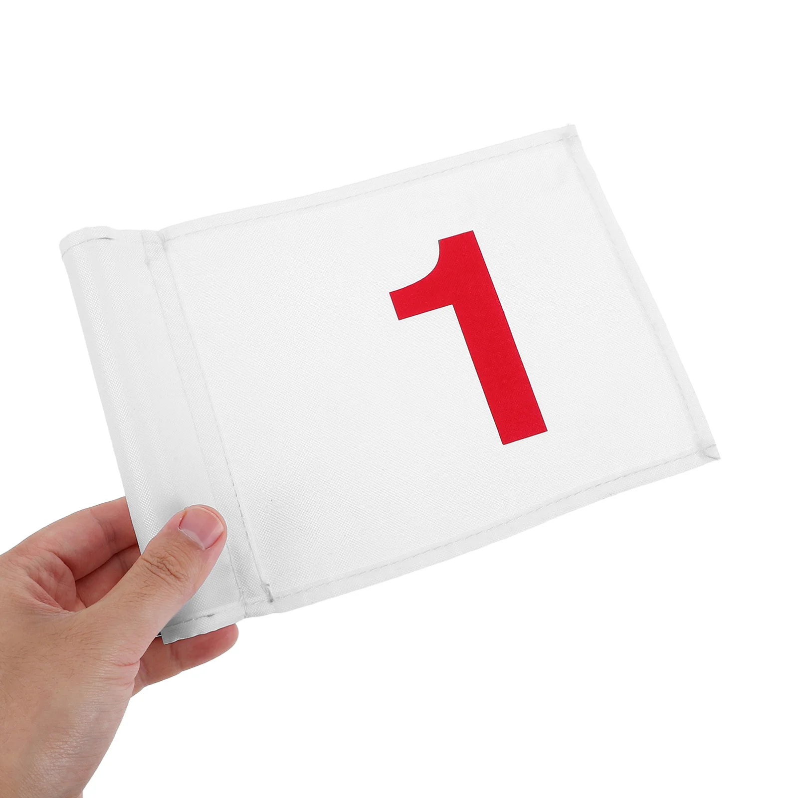 

3Pcs Mini Golf Flags Numbered Nylon 8.65x6.29 Inch High Visibility Golf Hole Pin Flags Backyard Practice Portable Course Flag